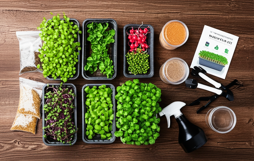 Microgreens Starter Kit - Source: Unsplash for farming equipment